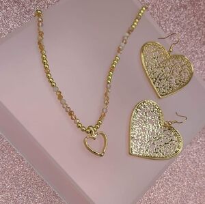 Paparazzi Gold Heart Set